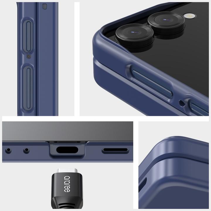 Image du produit Araree Case Aero Flex M MagSafe Qi2 for Samsung Galaxy Z Flip7 navy (Samsung Galaxy Z Flip7)