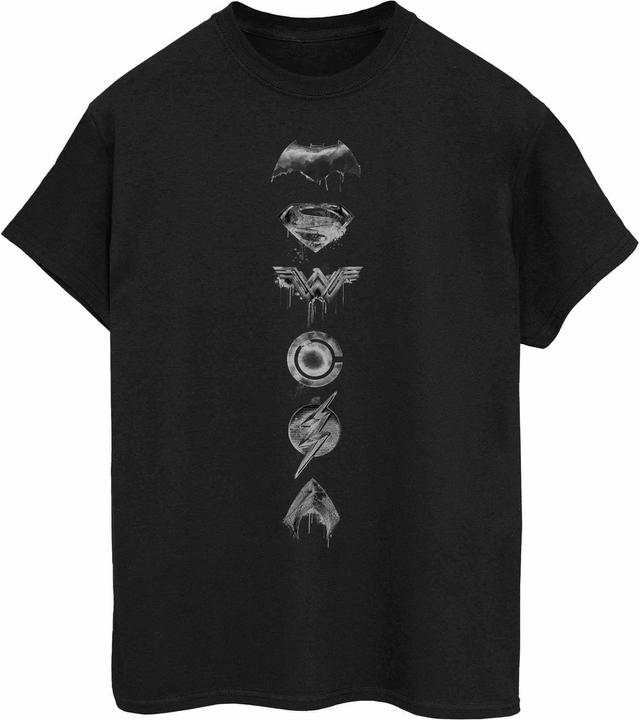 Justice League Spray Logo Baumwolle TShirt