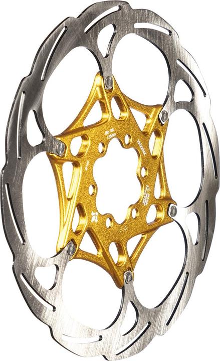 Actual product image Formula Brake disc, 160mm, 6-hole, two-piece, gold (160 mm)