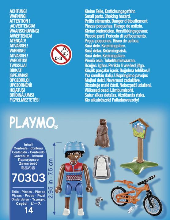 Produktbild Playmobil Mountainbiker auf Bergtour (70303)
