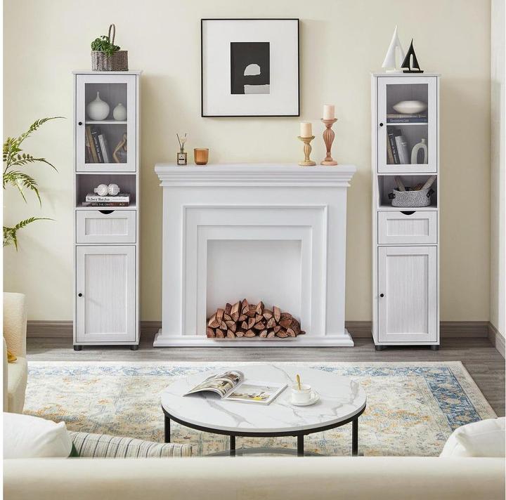 Actual product image Vasagle Bathroom cabinet white 40.0 x 30.0 x 165.0 cm (40 x 165 cm)