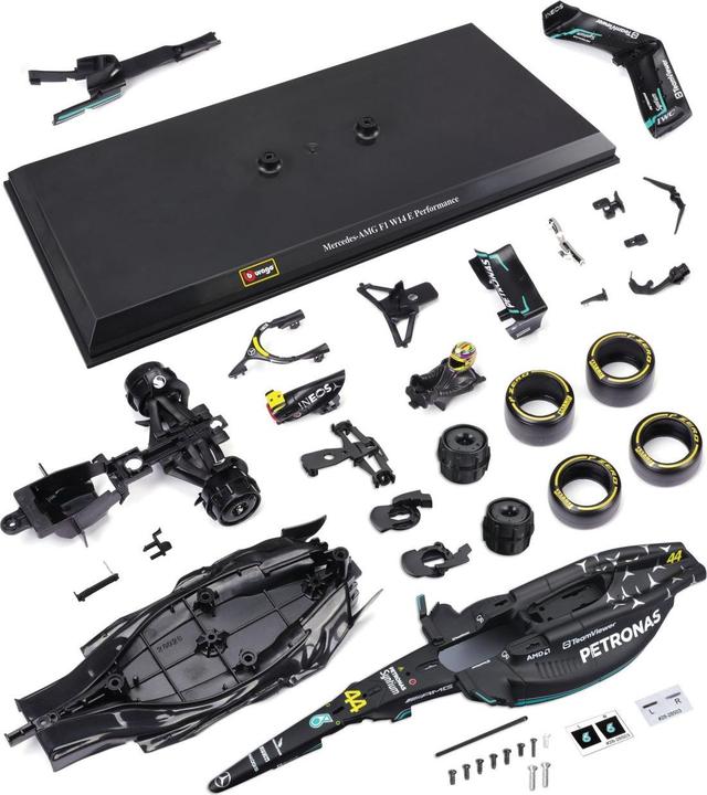 Image du produit Bburago Mercedes-AMG F1 W14 E Perf. 1/24 Kit Hamilton 2024