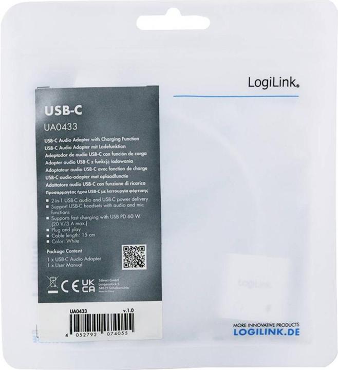 Actual product image LogiLink UA0433 (USB Type C, USB Type C)