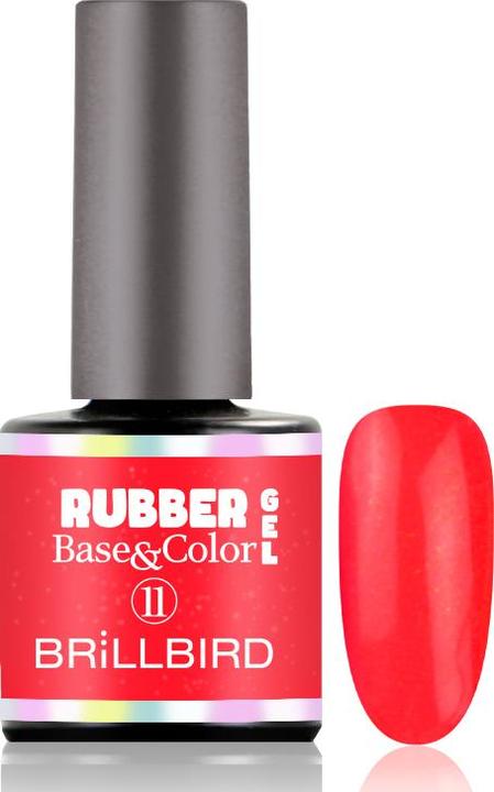 Immagine prodotto BrillBird Gomma Gel Base&Corallo #11 8ml (Smalto per unghie effetto gel)