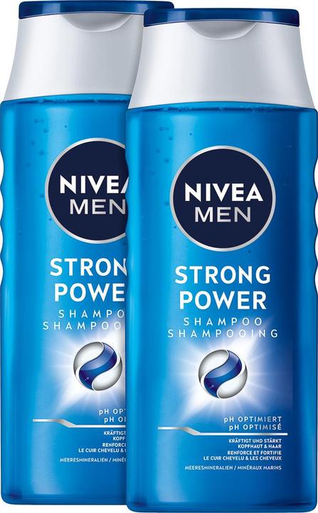 Immagine prodotto NIVEA Strong Power pH-Optimal Shampoo DUO (500 ml, Shampoo liquido)