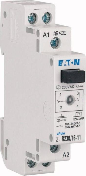 Actual product image Eaton Z-R24/16-20 Installation relay Rated voltage: 24 V/DC Switching current (max.): 16 A 2 NO contacts