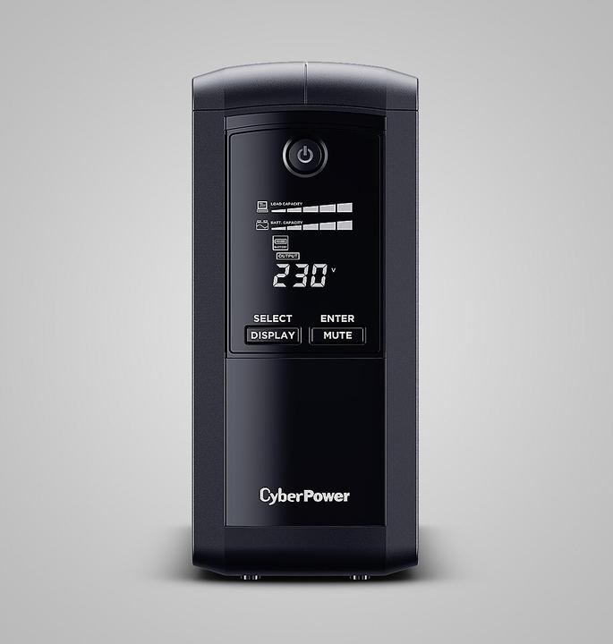 Produktbild Cyberpower Tracer III VP1000ELCD-FR - Line-Interaktiv - 1000 VA - 550 W - Sine - (1000 VA, 550 W, Line-Interaktiv USV)
