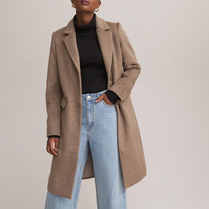 Actual product image La Redoute Collections Coat with button fastening (34)