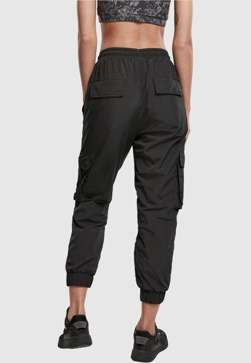 Actual product image Urban Classics Ladies High Waist Crinkle Nylon Cargo Pants (5XL)