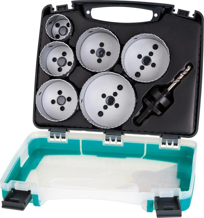 Actual product image wolfcraft wolfcraft 1 Lochsägen-Set BiM ø40,54,65,68,74,86mm (40, 54, 65, 68, 74 mm, 86 mm)