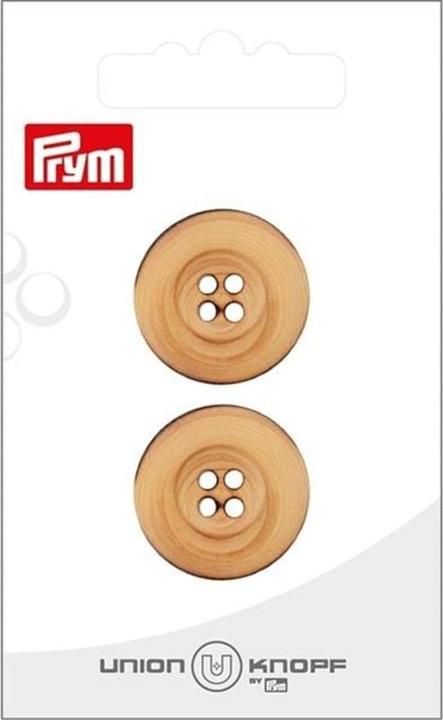 Produktbild Prym Knöpfe 4-Loch 23 mm, 2 Stück, Beige