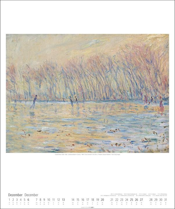 Produktbild Claude Monet Kalender 2026 (46 x 55 cm, Deutsch, Englisch)