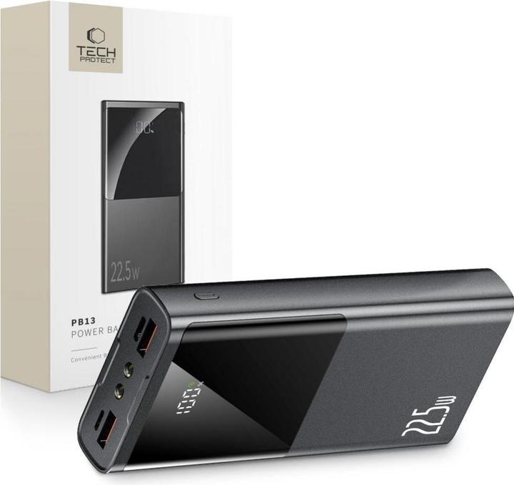 Produktbild Tech-Protect Powerbank PB13 20000mAh 22.5W 2x USB-A / USB-C / Lightning with USB-C / USB-A cable - g (20000 mAh, 22.50 W)
