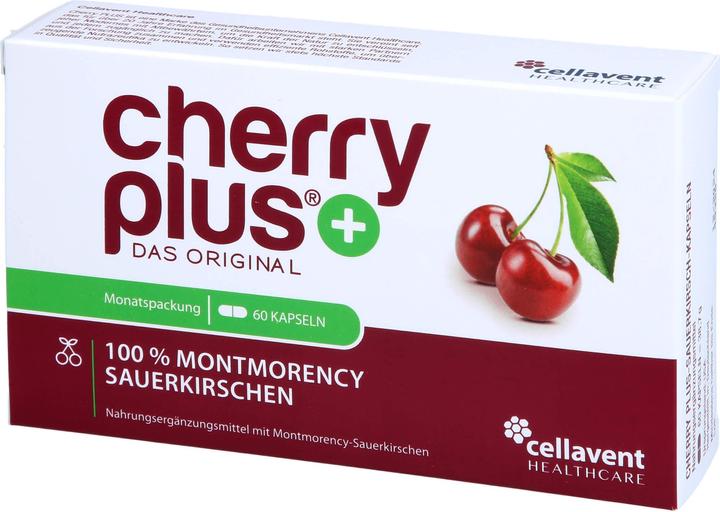 Produktbild cherry plus Sauerkirsch Kapseln Kaps (60 Stück, Kapseln)
