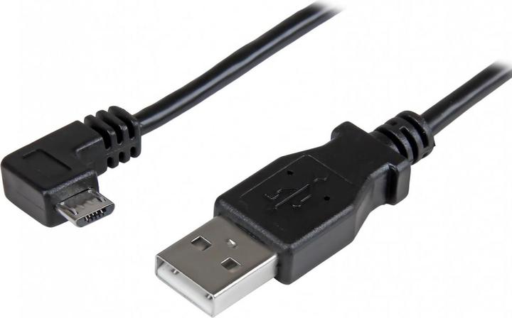 Actual product image StarTech 0.5m Angled Micro USB Cable (0.50 m, USB 2.0)