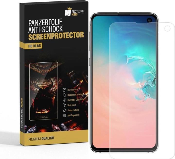 Produktbild Protectorking 2x Panzerfolie Anti-Shock HD Klar (2 Stück, Samsung Galaxy S10e)