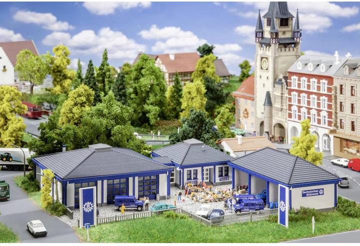Produktbild Faller THW-Gebäude mit Fahrzeughalle
