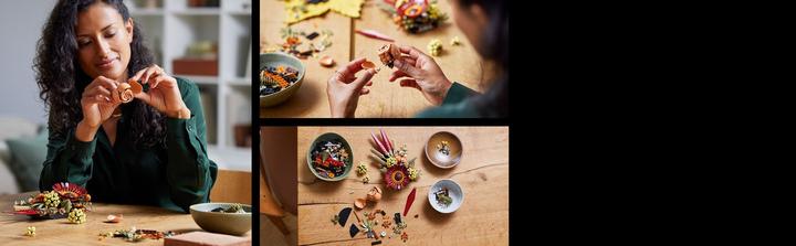 Actual product image LEGO Dried flower arrangement (10314, LEGO Icons, LEGO Botanical)