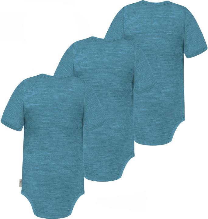 Produktbild Normani 3er Set Baby Merino Body Kurzarm „Tauranga" - 9287 (62)
