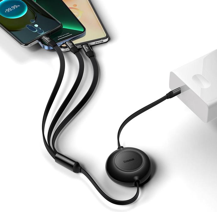 Image du produit Baseus 3 in 1 Multicharger USB-Cable (1.10 m, USB 3.2 Gen 1, 100 W)