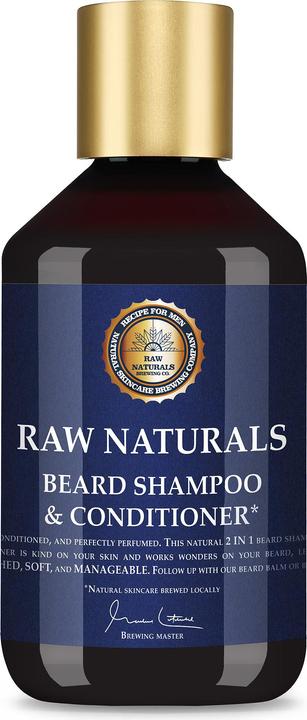 Actual product image Raw Naturals Beard Shampoo & Conditioner Rustic (250 ml)
