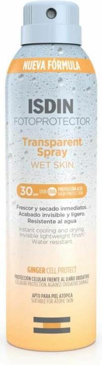 Isdin Fotoprotector Transparentes Spray Nasse Haut 30spf 250ml (Sonnenspray, SPF 30, 250 ml)