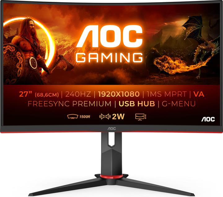 Actual product image AOC C27G2ZU/BK (1920 x 1080 pixels, 27")