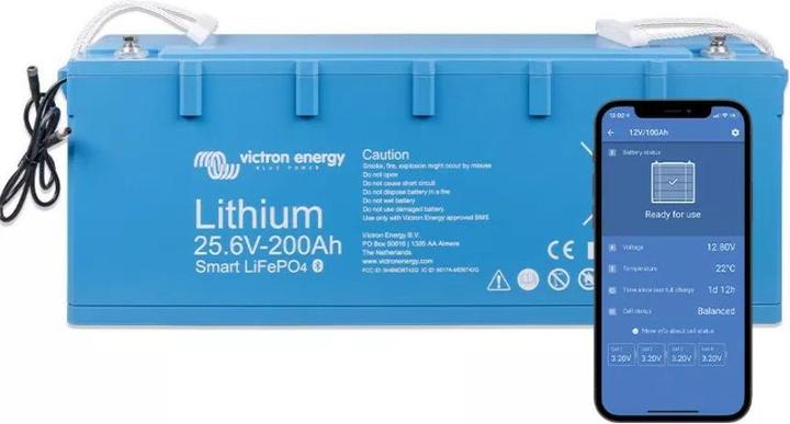 Produktbild Victron Energy LiFePO4 Battery 25,6V/200Ah - Smart-a (25.60 V, 200 Ah)