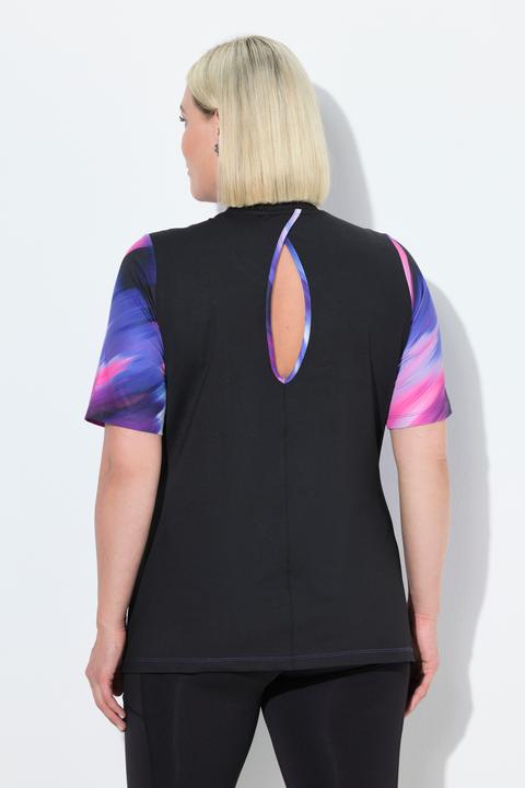 Produktbild Ulla Popken T-Shirt, Rücken-Cut-Out, Rundhals, Halbarm, recycelt (46, 48)