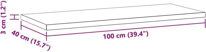 Immagine prodotto VidaXL Mensole a muro 2 pezzi. Nobile (100 x 40 x 3 cm)