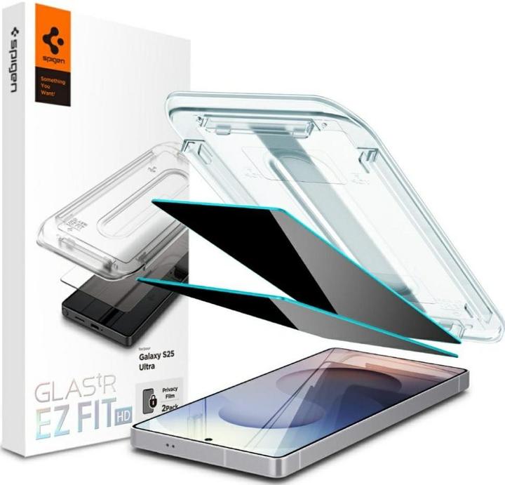Spigen Glass tR EZ Fit HD (Privacy) 2 Pack - Samsung Galaxy S25 Ultra (2 Piece, Samsung Galaxy S25 Ultra)