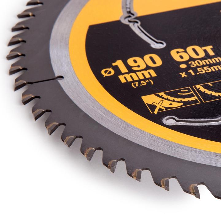 Actual product image DeWalt Xtreme Runtime 190mm x 30mm 60T CSB