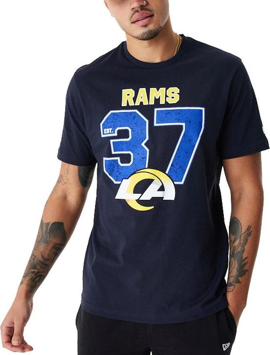 New Era NFL Shirt - DISTRESSED Los Angeles Rams navy - S (S)