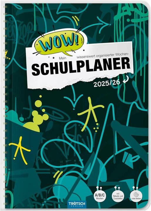 Immagine prodotto Schulplaner WOW Graffiti 25/26 (A5, Tedesco)