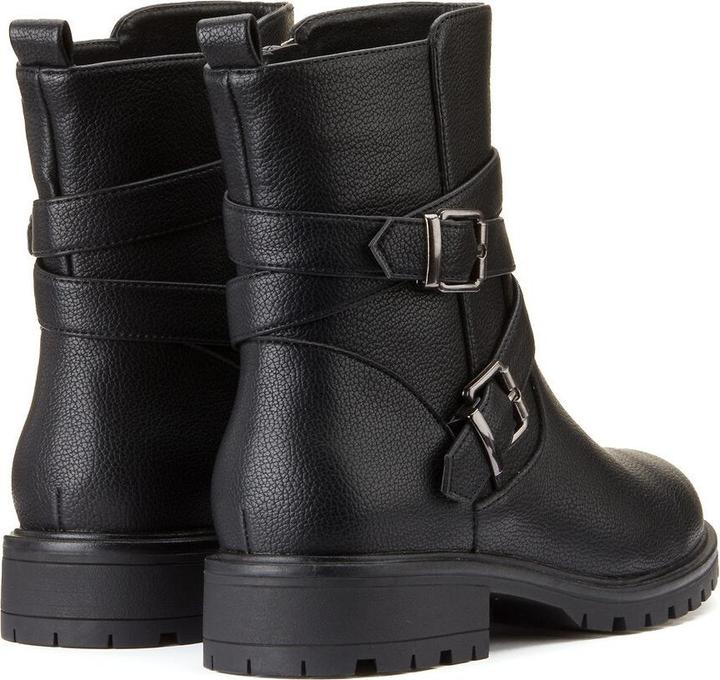 Actual product image La Redoute Collections Biker boots with flat heel (39)