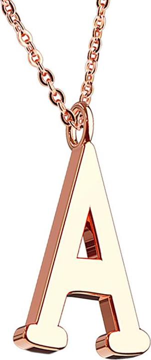 Star Piercing Kette rosegold Anhänger Buchstabe A (ohne Messing, Chirurgenstahl 316L)