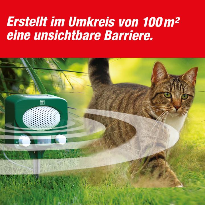 Produktbild Swissinno Solar Ultraschall Tiervertreiber, Marder- & Katzenschreck