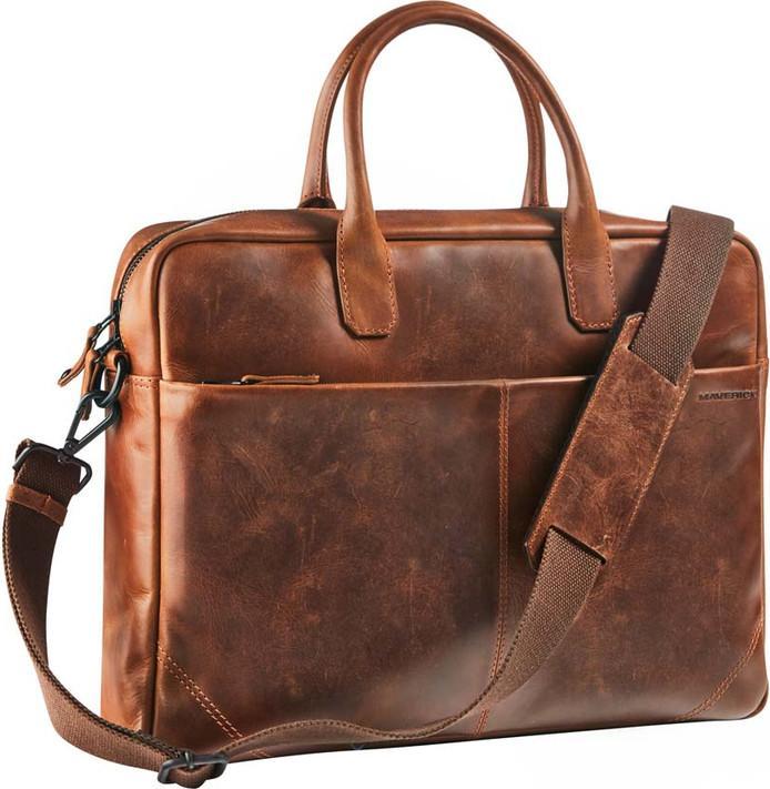 Produktbild Maverick Notebooktasche 15.6" Leder braun (15.60")