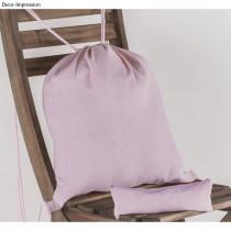 Rayher Turnbeutel mit Kordelzug + Stiftetasche, rosé, 2