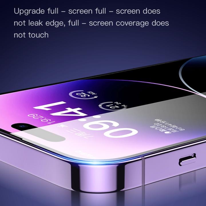 Produktbild Totu Design iPhone 14 Pro Displayschutz Panzerglas mit Sichtschutz (1 Stück, Apple iPhone 14 Pro)