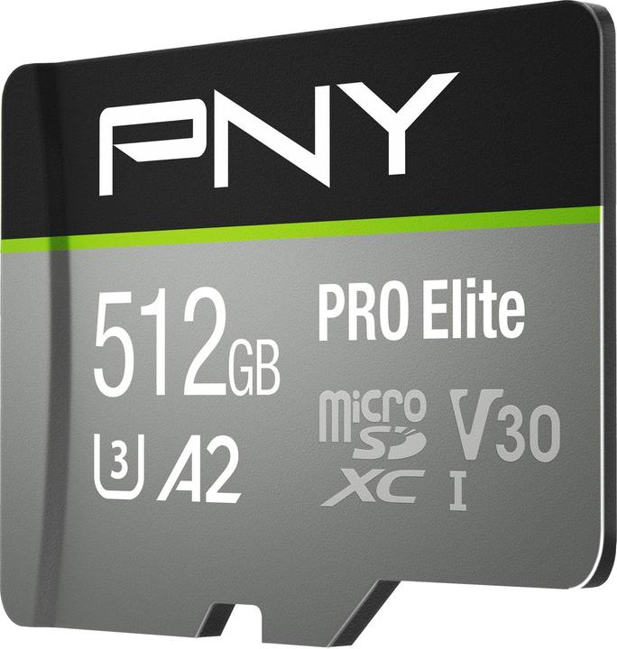 Image du produit PNY Pro Elite (512 Go, microSDXC, U3, UHS-I)