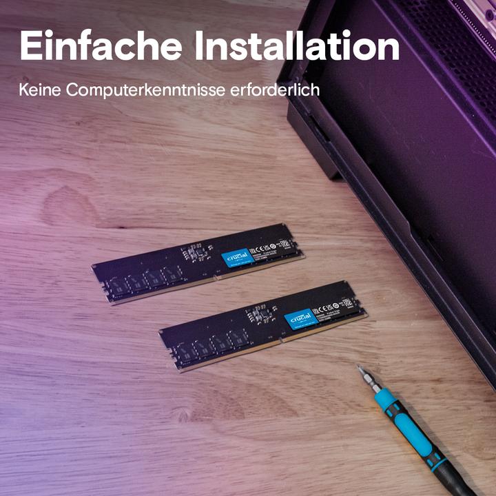 Actual product image Crucial Desktop Memory (1 x 16GB, 4800 MHz, DDR5 RAM, DIMM)