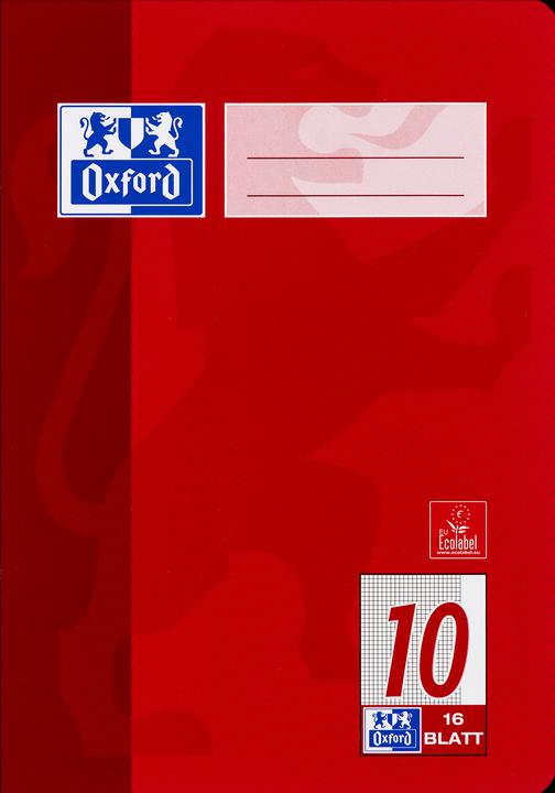 Produktbild Oxford Schulheft, A5, Lineatur 10 (A5, Kariert, Harter Einband)