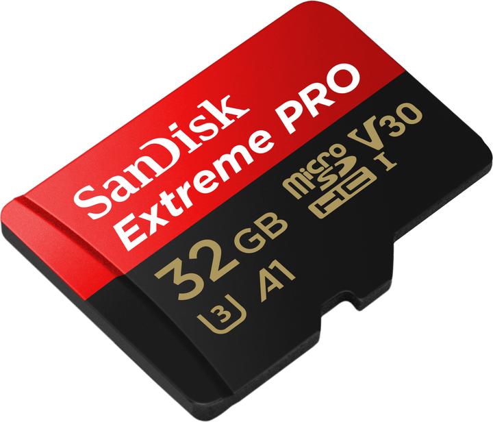 Image du produit SanDisk Extreme PRO UHS-I V30 (32 Go, microSDHC, U3, UHS-I)