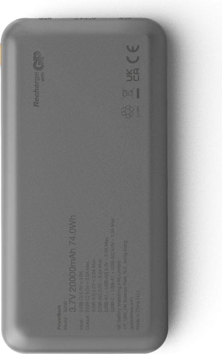Actual product image GP Batteries GP PowerBank B+ Series 20000 mAh black (20000 mAh, 15 W)