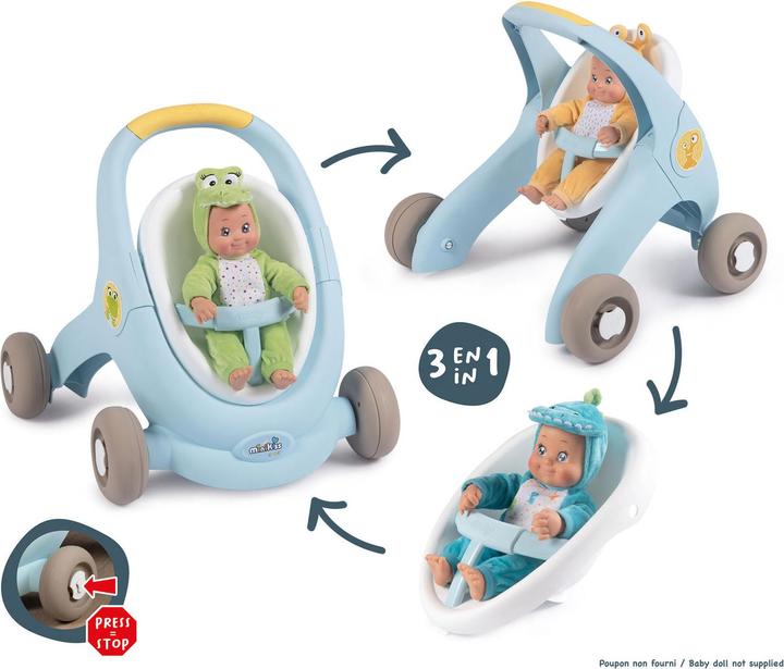 Produktbild Smoby Minikiss 3 In 1 Croc Baby Walker