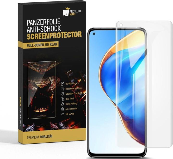Produktbild Protectorking 6x Panzerfolie Anti-Shock Full Cover HD Klar (6 Stück, Xiaomi Mi 10T)