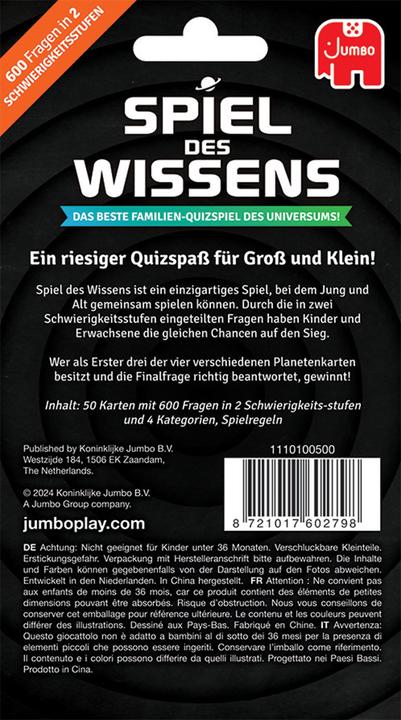 Produktbild Jumbo Spiel des Wissens Kartenspiel, d (Deutsch)