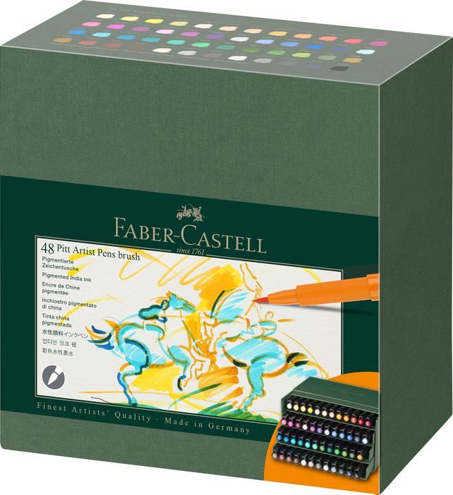 Image du produit Faber-Castell Feutre Pitt Artist Pen studio box 48x (Multicolore, 48 x)