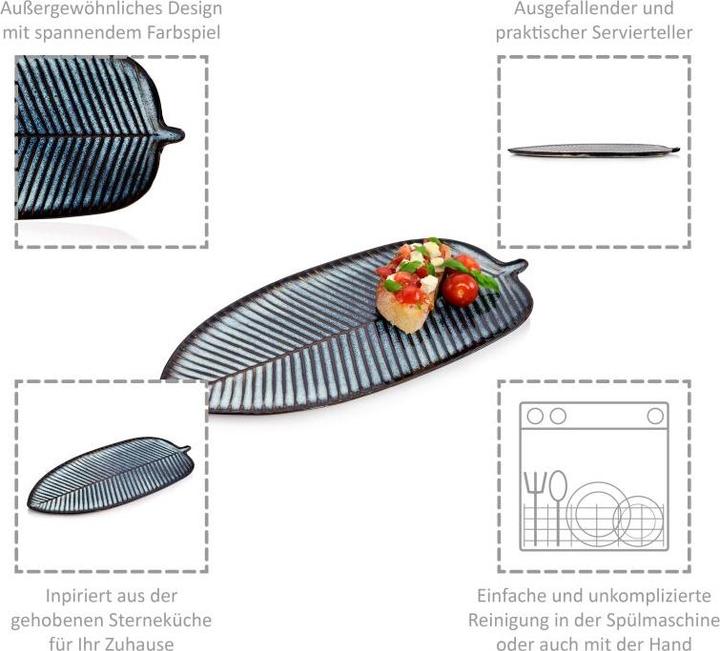 Actual product image Sänger Geschirr Serving plate Tokyo in leaf look